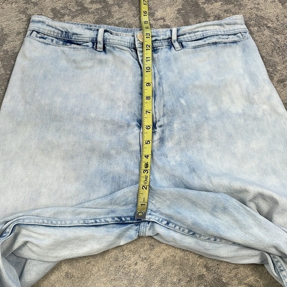 La Vie Rebecca Taylor Wide Leg High Rise Jean Light Acid Wash Festival Sz 32 - Picture 10 of 15